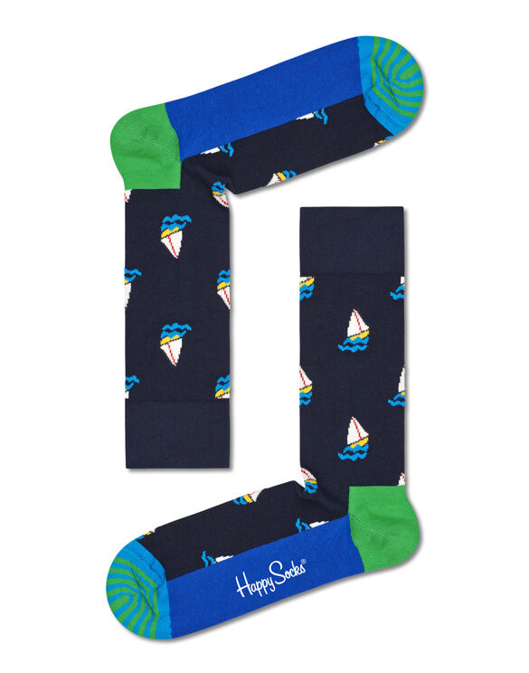 Happy Socks  2-Pack Sail Away Gift Set Sokid XSAL02-6500