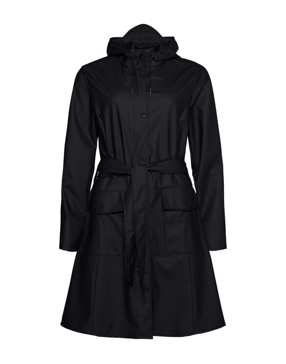 Rains 18130-01 Curve Jacket Black  Women  Outerwear  Rain jackets
