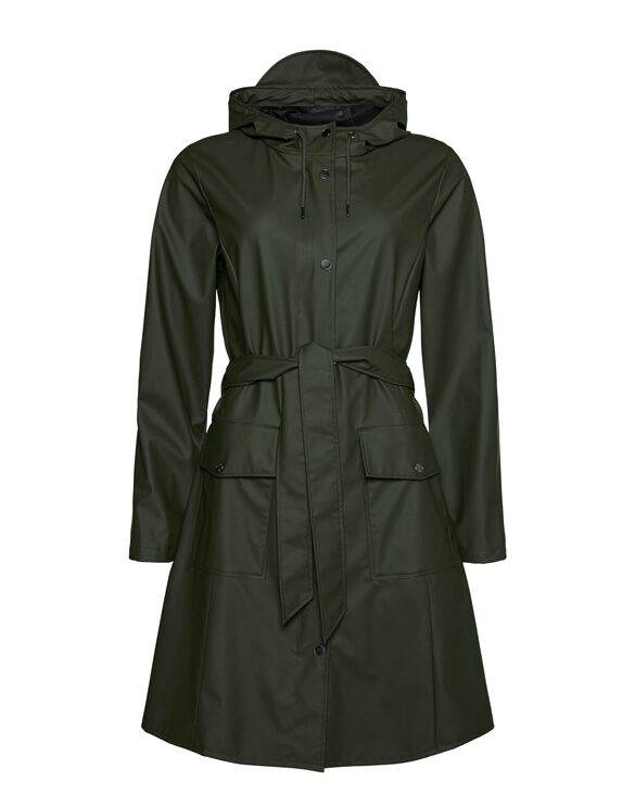 Rains 18130-03 Curve Jacket Green  Women  Outerwear  Rain jackets