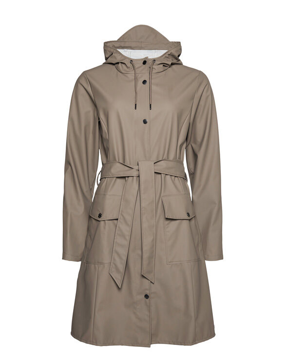 Rains 18130-17 Curve Jacket Taupe  Women  Outerwear  Rain jackets