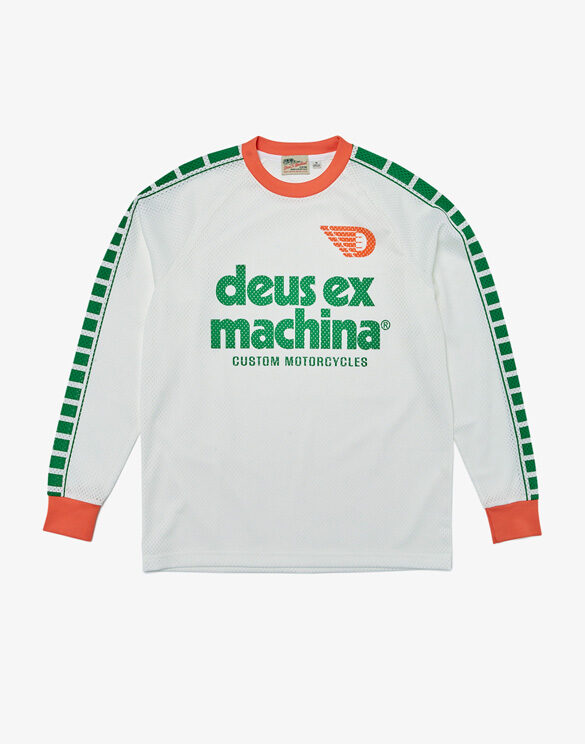 Deus Ex Machina Men Shirts and jackets Ventura Moto Jersey Green Combo DMS2111485