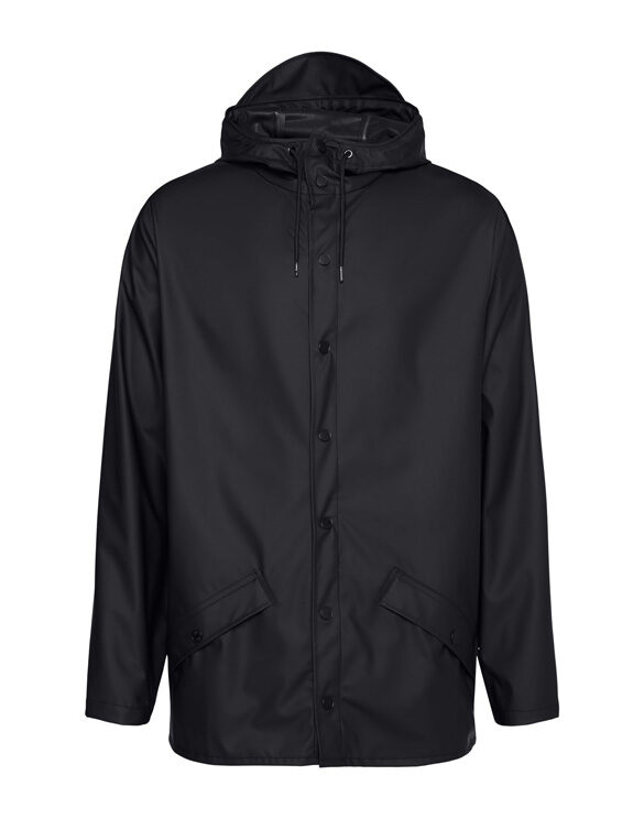 Rains Jacket Black 12010-01 Men Outerwear Rain jackets Women Outerwear Rain jackets