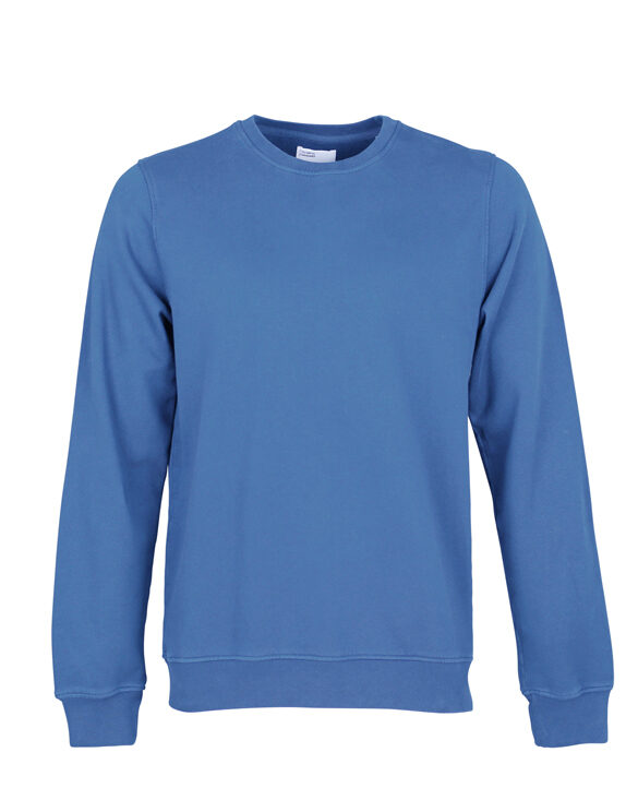 Colorful Standard Classic Organic Crew Pacific Blue. Sustainable men's and women's sweatshirts.