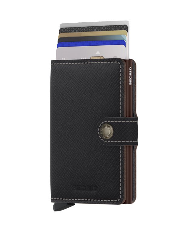 Miniwallet Saffiano Brown | Secrid wallets & card holders