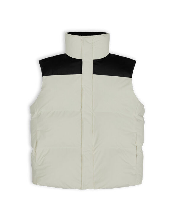 Rains 15080-64 Boxy Puffer Vest Pre Black-Fossil Men Women Vests Vests