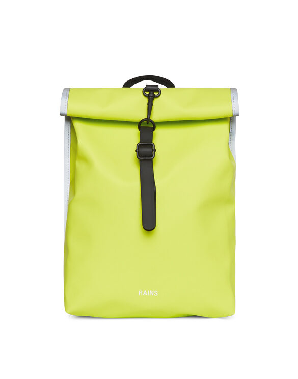 Rains 13610-56 Rolltop Rucksack Mini Reflective Digital Lime Accessories Bags Backpacks