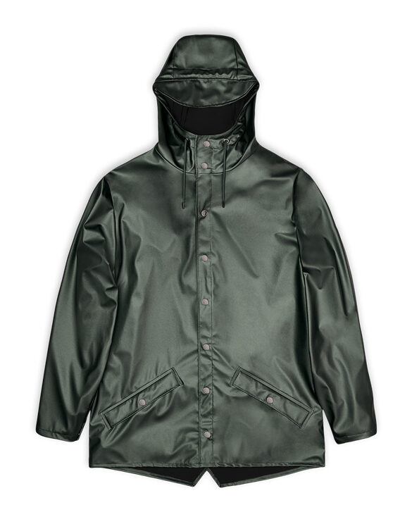 Rains 12010-60 Jacket Silver Pine Men Women Outerwear Outerwear Rain jackets Rain jackets