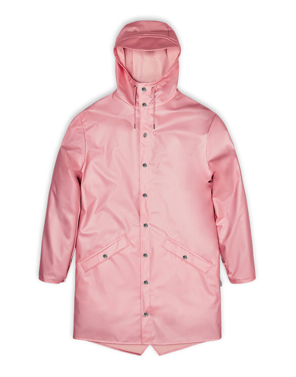 Rains 12020-20 Long Jacket Pink Sky Men Women Outerwear Outerwear Rain jackets Rain jackets