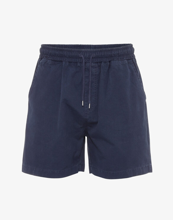 Colorful Standard Men Pants Women Pants Organic Twill Shorts Navy Blue CS4001 Navy Blue