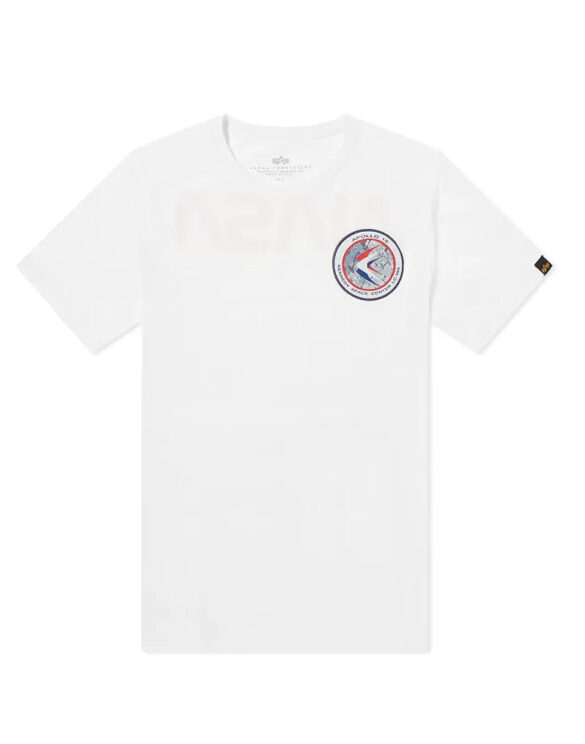 Alpha Industries Men T-shirts Apollo 15 White T-Shirt 198501/09