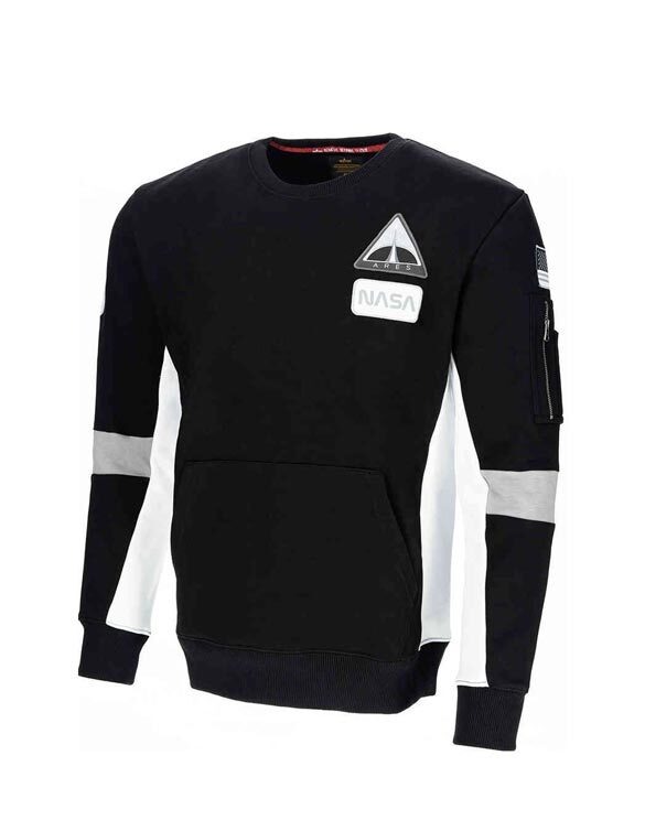 Alpha Industries Men Sweaters & hoodies Space Camp Sweater Black 198302-03