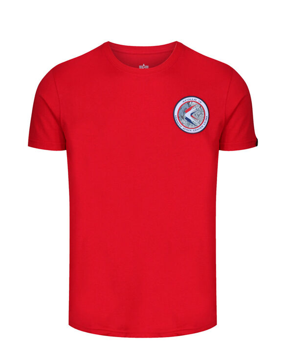 Alpha Industries Men T-shirts Apollo 15 Speed Red T-Shirt 198501/328