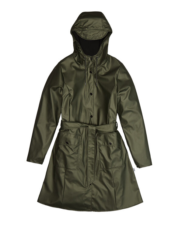 Rains 18130-65 Curve Jacket Evergreen  Women   Outerwear  Rain jackets