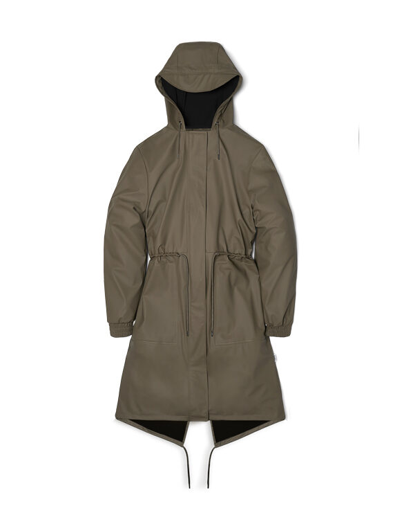 Rains 18550-66 String W Parka Wood Jakk  Women   Outerwear  Rain jackets