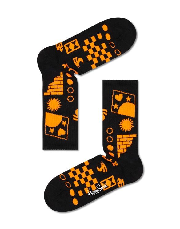 Happy Socks Beyond 3/4 Crew Socks ATBEY14-9000 Socks