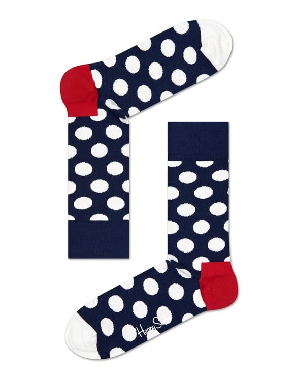 Happy Socks Big Dot Navy Socks BDO01-6650 Socks