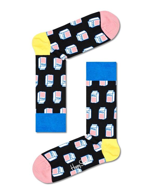 Happy Socks Milk Black Socks MLK01-9300 Socks