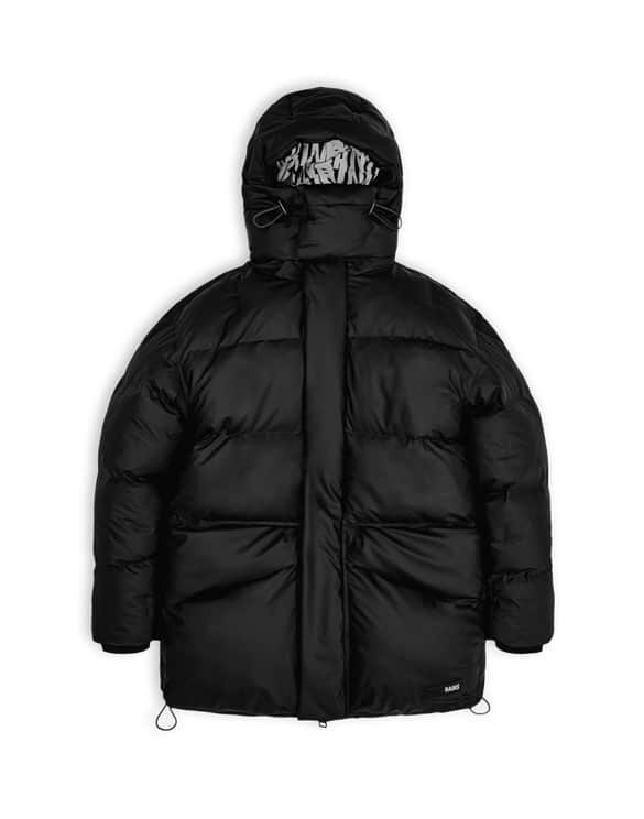 Rains 15010-01 Block Puffer Jacket Black Men Women  Outerwear Outerwear Winter coats and jackets Winter coats and jackets