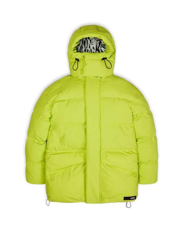 Rains 15010-40 Block Puffer Jacket Digital Lime Men Women  Outerwear Outerwear Winter coats and jackets Winter coats and jackets