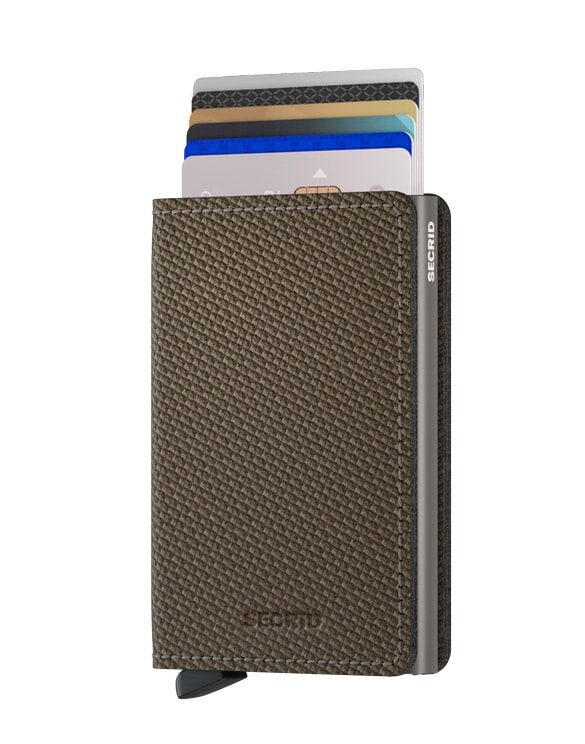 Slimwallet Carbon Khaki | Secrid wallets & card holders