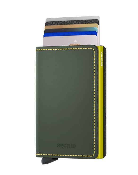 Slimwallet Matte Green & Lime | Secrid wallets & card holders
