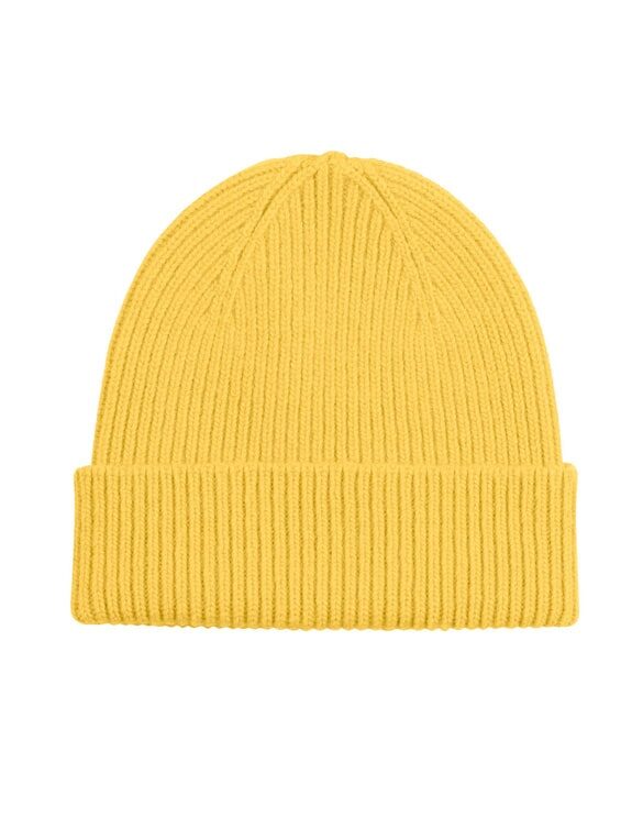 Colorful Standard Accessories Hats Merino Wool Beanie Lemon Yellow CS5081