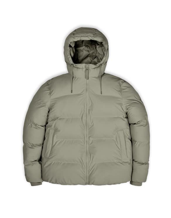 Rains 15060-80 Puffer Jacket Cement Men Women Outerwear Outerwear Winter coats and jackets Winter coats and jackets