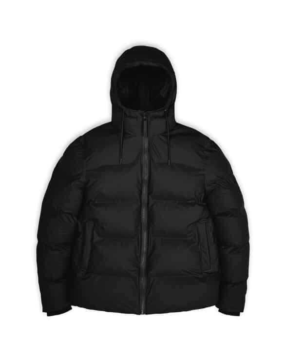 Rains 15060-01 Black Puffer Jacket Black Men Women  Outerwear Outerwear Winter coats and jackets Winter coats and jackets