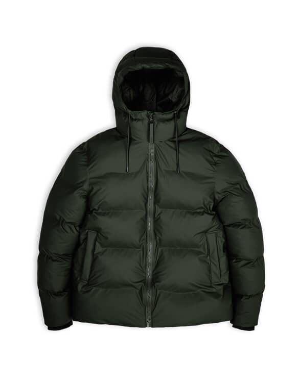 Rains 15060-03 Green Puffer Jacket Green Men Women  Outerwear Outerwear Winter coats and jackets Winter coats and jackets