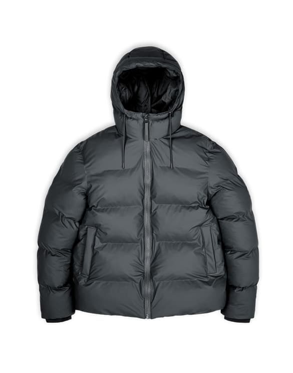 Rains 15060-05 Slate Puffer Jacket Slate Men Women  Outerwear Outerwear Winter coats and jackets Winter coats and jackets