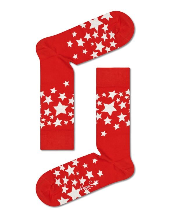 Happy Socks 1-Pack Stars Gift Box XSTG01-4300 Sokid Jõulusokid Kinkekomplektid