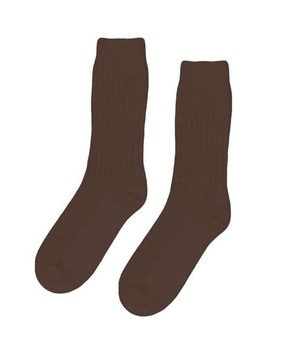 Colorful Standard Accessories Socks Merino Wool Blend Coffee Brown Socks CS6003-Coffee Brown