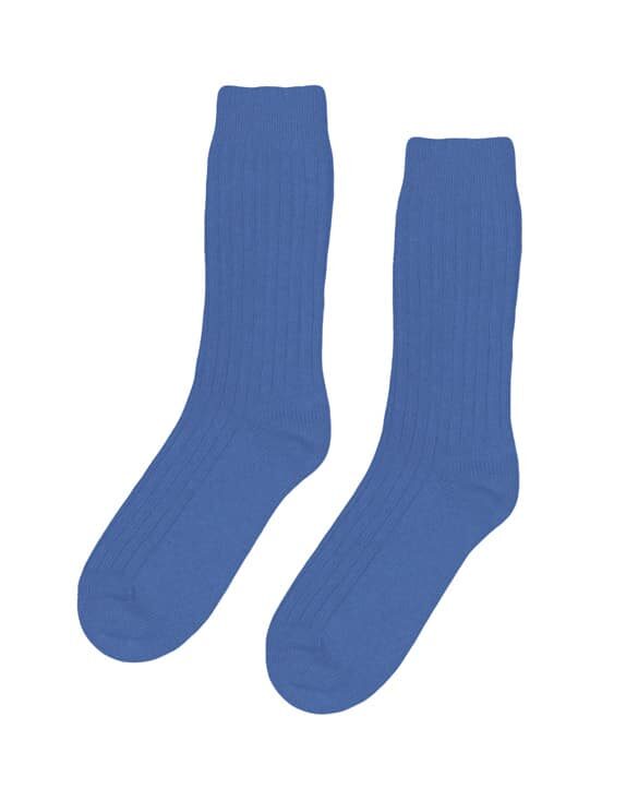 Colorful Standard Accessories Socks Merino Wool Blend Pacific Blue Socks CS6003-Pacific Blue