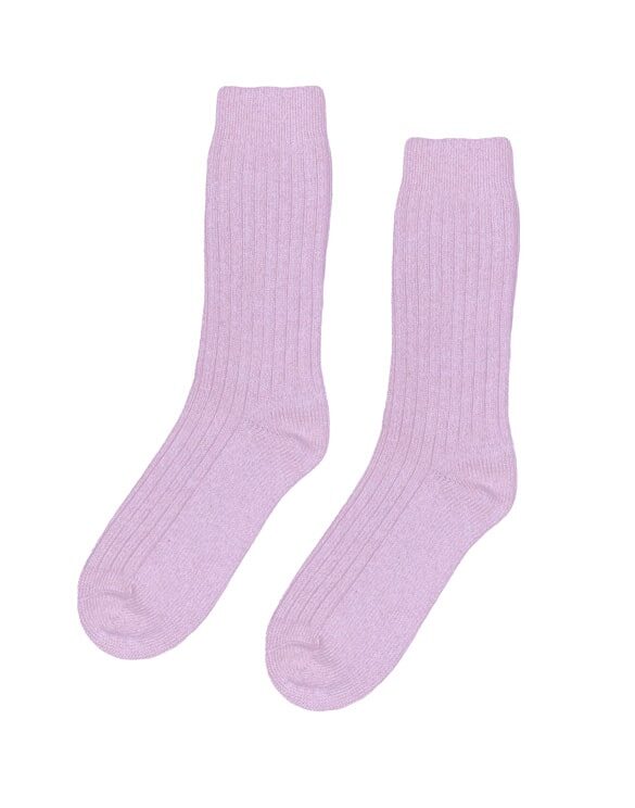 Colorful Standard Accessories Socks Merino Wool Blend Soft Lavender Socks CS6003-Soft Lavender