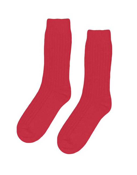 Colorful Standard Accessories Socks Merino Wool Blend Socks Scarlet Red CS6003-Scarlet Red