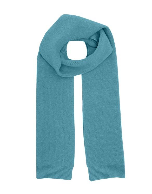 Colorful Standard Merino Wool Scarf Teal Blue