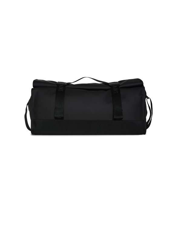 Rains 13990 Trail Rolltop Duffel Black Accessories Bags Gym and travel bags