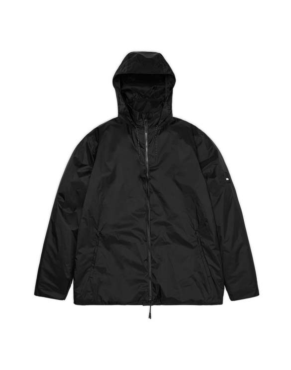Rains 15400-01 Black Fuse Jacket Black Men Women  Outerwear Outerwear Spring and autumn jackets Spring and autumn jackets