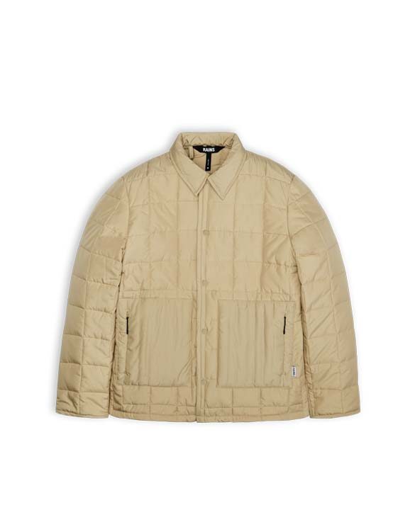 Rains 18200-24 Sand Liner Shirt Jacket Sand Men Women  Outerwear Outerwear Spring and autumn jackets Spring and autumn jackets