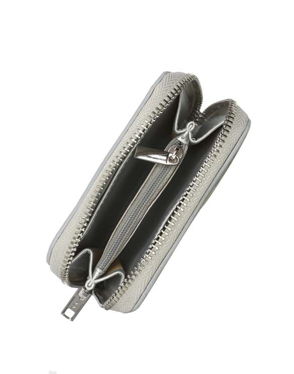 Hvisk Accessories Wallets & cardholders Regular wallets Wallet Zip Flow Shiny Structure Dazzled Silver H2905-Dazzled Silver
