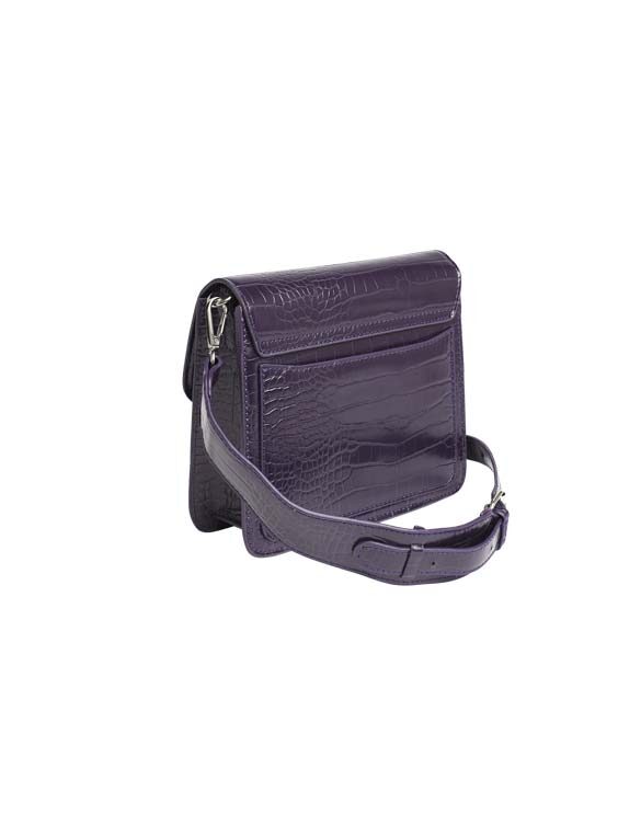 Hvisk Accessories Bags Small bags Cayman Croco Dark Violet H2957-Dark Violet