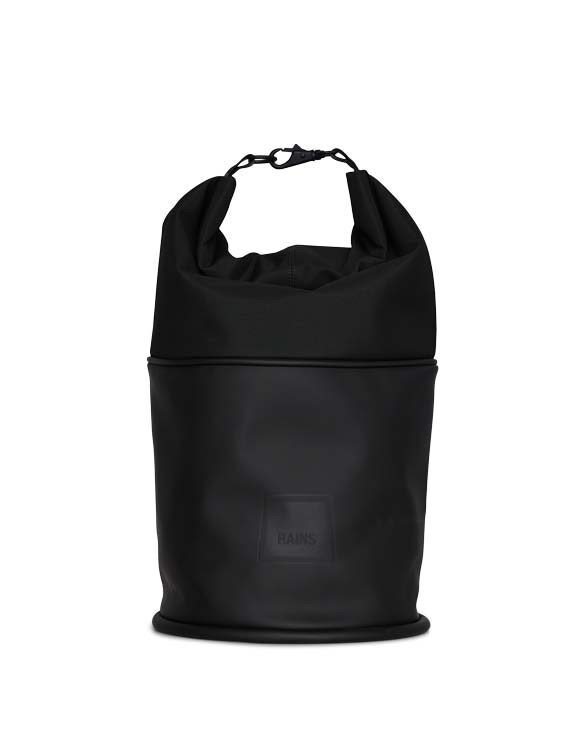 Rains 12930-01 Black Spin Rolltop Bag Mini Black Accessories Bags Backpacks