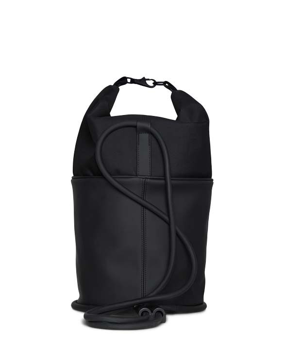 Rains 12930-01 Black Spin Rolltop Bag Mini Black Seljakott Aksessuaarid Kotid Seljakotid