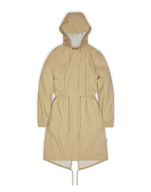 Rains 18550-24 Sand String W Parka Sand  Women   Outerwear  Rain jackets