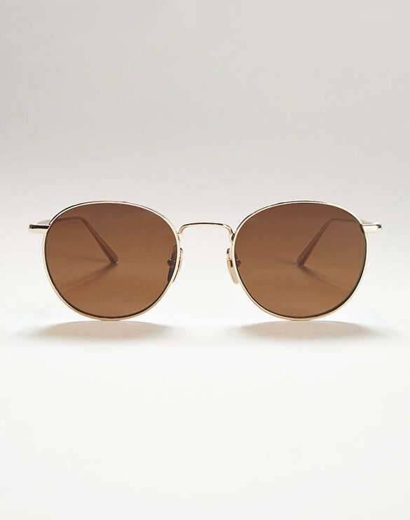 CHIMI Accessories Sunglasses Round Brown Sunglasses 10124-111-M