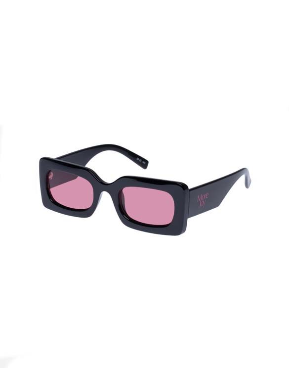 Le Specs LMJ2230512 More Joy Edition Black / Pink Sunglasses Accessories Glasses Sunglasses