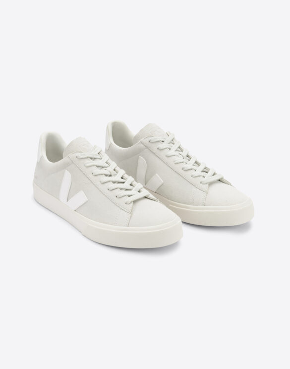 Veja Footwear Campo Suede Natural White Sneakers