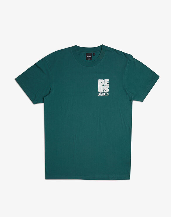 Deus Ex Machina DMP231770A-Work Green } Postal Tee Work Green Men T-shirts