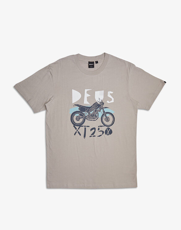 Deus Ex Machina Men T-shirts XT250 Tee Silver Lining DMP231776C-Silver Lining