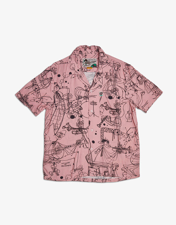 Deus Ex Machina DMP235723-Zephyr Pink } R.G Cato SS Shirt Zephyr Pink Men Shirts